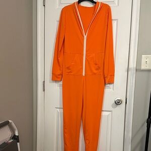 Orange Women's Pajama Jumpsuit